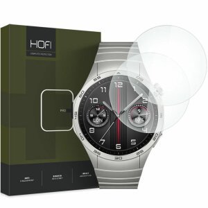Folie Protectie HOFI PRO+ pentru Huawei Watch GT 4 46mm, Set 2 bucati, Sticla Securizata 