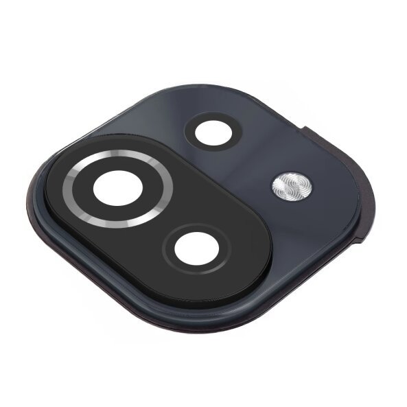 Geam Blitz - Geam Camera Spate Xiaomi Mi 11 Lite 5G / 11 Lite, cu Rama, Negru
