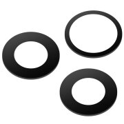 Geam Camera Spate Apple iPhone 11 Pro Max, Wide + UltraWide + Telephoto, Negru