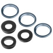 Geam Camera Spate Apple iPhone 12 Pro, Wide + UltraWide + Telephoto, cu Rama, Albastru