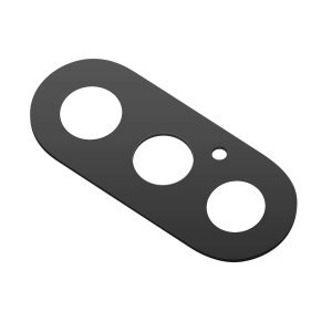 Geam Camera Spate Apple iPhone XS / X, Negru