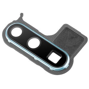 Geam Camera Spate Huawei P30 Pro, cu Rama, Bleu
