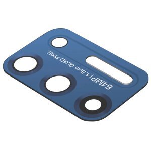 Geam Camera Spate Motorola Moto G9 Plus, Albastru