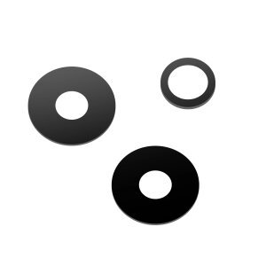 Geam Camera Spate Realme 9 5G, Negru