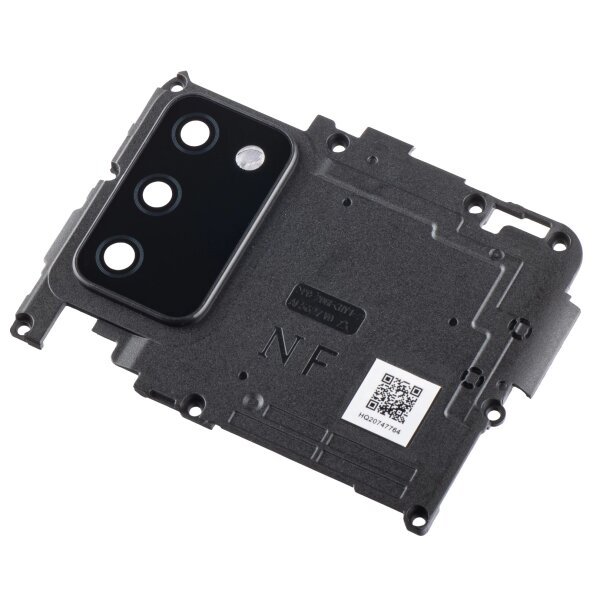 Geam Camera Spate Samsung Galaxy A03s A037, Versiune G, cu Rama, Negru