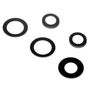 Geam Camera Spate Samsung Galaxy A13 A135, Wide + UltraWide + Macro + Depth + Blitz, Negru