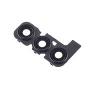 Geam Camera Spate Samsung Galaxy A24 4G A245, Wide + UltraWide + Macro, cu Rama, Negru 