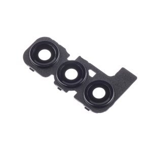 Geam Camera Spate Samsung Galaxy A24 4G A245, Wide + UltraWide + Macro, cu Rama, Negru 