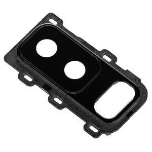 Geam Camera Spate Samsung Galaxy A6 Plus (2018) A605, cu Rama, Negru