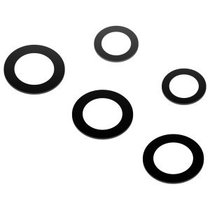 Geam Camera Spate Samsung Galaxy A73 5G A736, Wide + UltraWide + Macro + Depth + Blitz, Negru