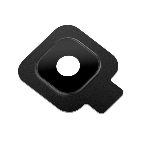 Geam Camera Spate Samsung Galaxy J4 Plus (2018) J415, cu Rama, Negru