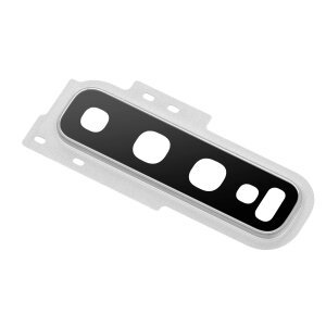 Geam Camera Spate Samsung Galaxy S10+ G975, cu Rama, Argintiu (Prism White)