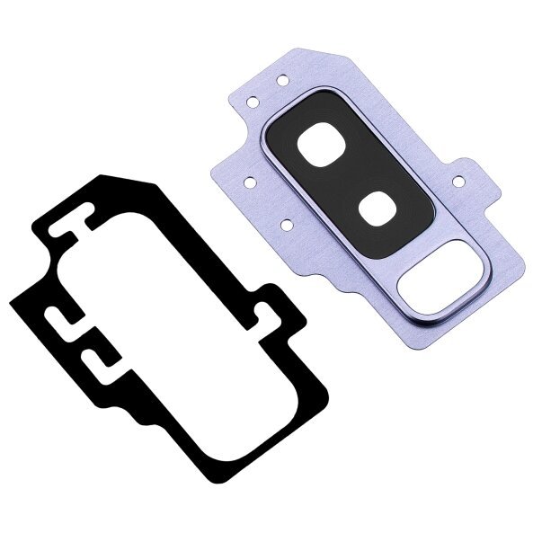 Geam Camera Spate Samsung Galaxy S9+ G965, cu Rama, Albastru