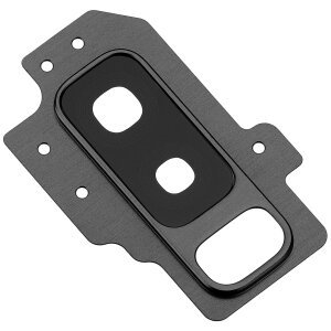 Geam Camera Spate Samsung Galaxy S9+ G965, cu Rama, Negru