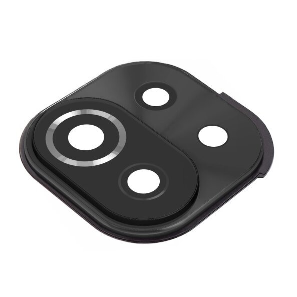 Geam Camera Spate Xiaomi Mi 11 Lite 5G / 11 Lite, cu Rama, Negru 
