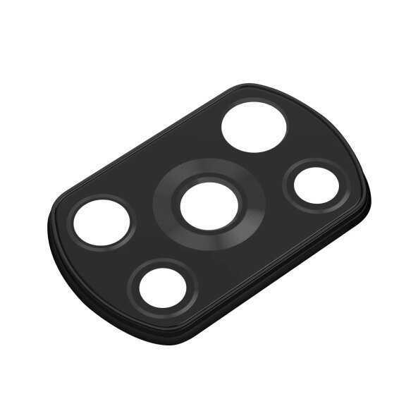 Geam Camera Spate Xiaomi Poco X3 NFC / X3, cu Rama, Negru