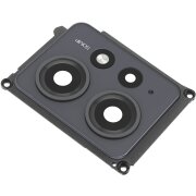 Geam Camera Spate Xiaomi Redmi Note 12 4G, Wide + UltraWide + Macro, cu Rama, Gri (Onyx Gray)