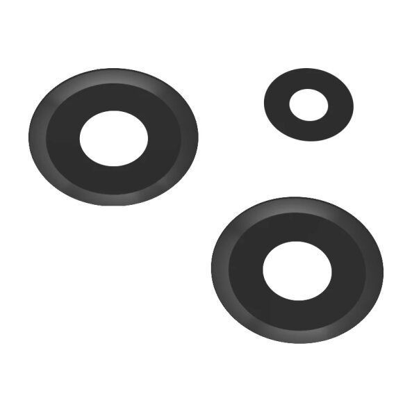 Geam Camera Spate Xiaomi Redmi Note 12 4G, Wide + UltraWide + Macro, Negru 