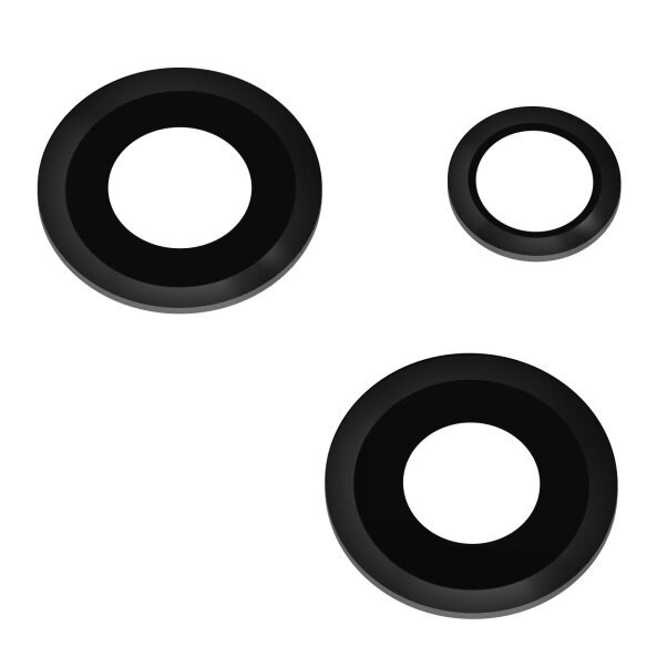 Geam Camera Spate Xiaomi Redmi Note 12, Wide + UltraWide + Macro, Negru 