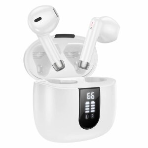 Handsfree Bluetooth HOCO EW36, TWS, Alb 