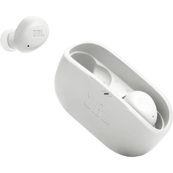 Handsfree Bluetooth JBL Wave Buds, TWS, Alb JBLWBUDSWHT