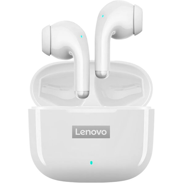 Handsfree Bluetooth Lenovo LP40 Pro, TWS, Alb 