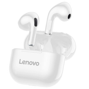 Handsfree Bluetooth Lenovo LP40, TWS, Alb