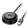 Hub USB UGREEN CR106, 4 x USB-A, Negru