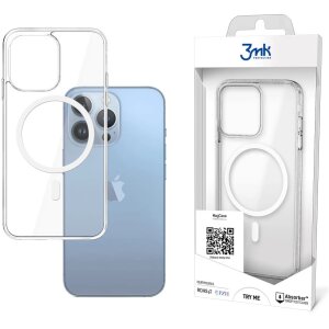 Husa MagSafe pentru Apple iPhone 13 Pro, 3MK, MagCase, Transparenta