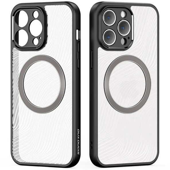 Husa MagSafe pentru Apple iPhone 14 Pro Max, DUX DUCIS, Aimo Mag, Neagra 