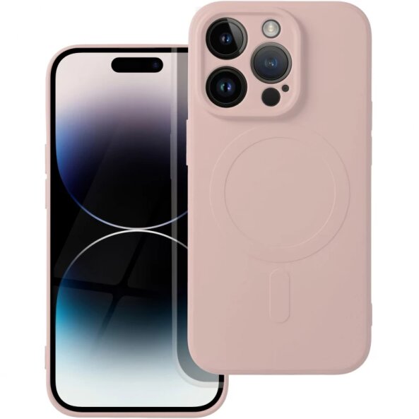 Husa MagSafe pentru Apple iPhone SE (2022) / SE (2020) / 8, OEM, Silicone Mag, Roz 