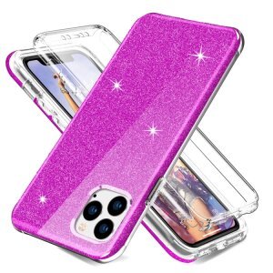 Husa pentru Apple iPhone 11 Pro Max, OEM, Shockproof Glitter Full Cover, Mov