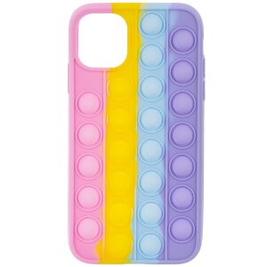 Husa pentru Apple iPhone 11 Pro, OEM, Bubble Fidget Pop It, Multicolor
