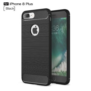 Husa pentru Apple iPhone 8 Plus / 7 Plus, OEM, Carbon, Neagra