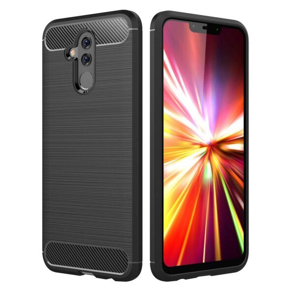 Husa pentru Huawei Mate 20 Lite, OEM, Carbon, Neagra