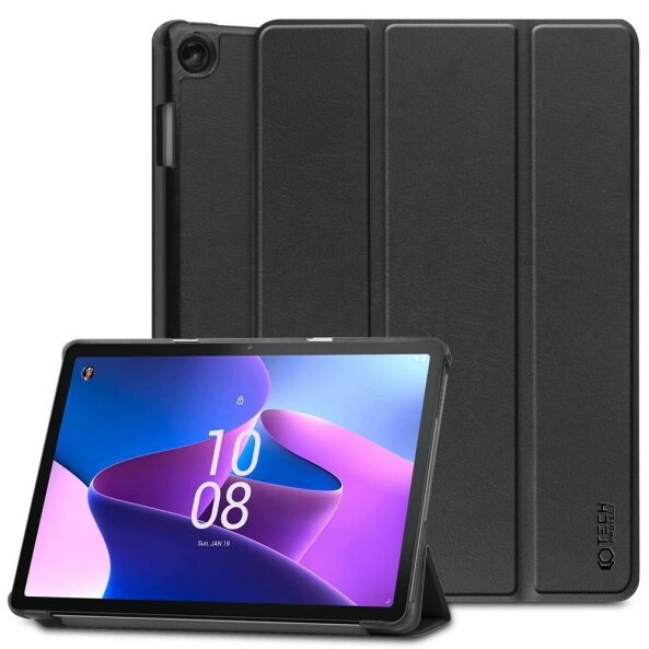 Husa pentru Lenovo Tab M10 Gen 3, Tech-Protect, SmartCase, Neagra 