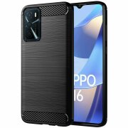 Husa pentru Oppo A56 5G / A54s / A53s 5G / A16 / A55 5G, OEM, Carbon, Neagra