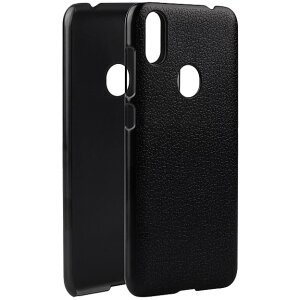 Husa pentru Oukitel C15 Pro, OEM, Litchi Texture, Neagra