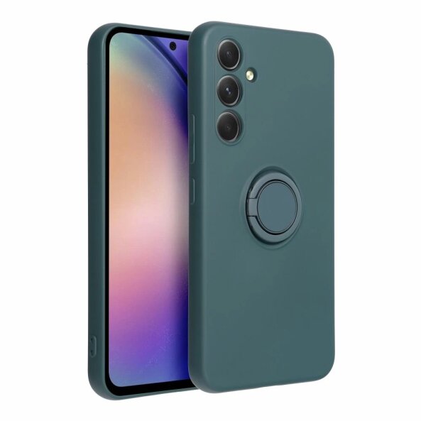 Husa pentru Samsung Galaxy A34 A346, OEM, Silicone Ring, Verde 