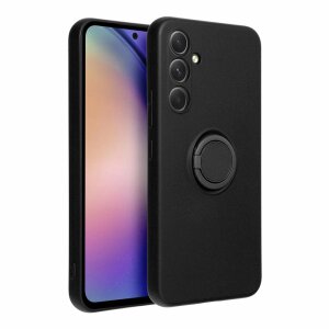 Husa pentru Samsung Galaxy A54 A546, OEM, Silicone Ring, Neagra 