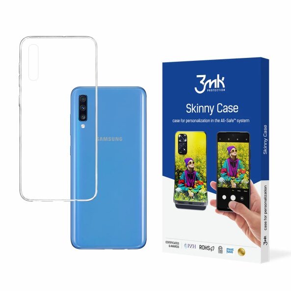 Husa pentru Samsung Galaxy A70s A707 / A70 A705, 3MK, Skinny, Transparenta 