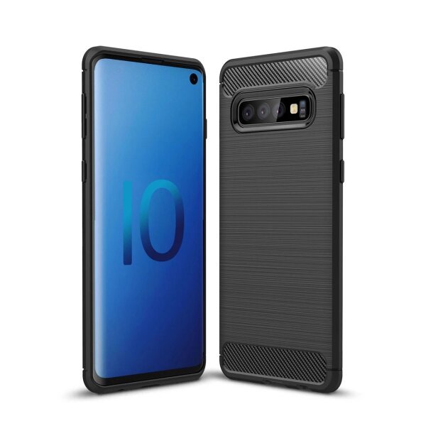 Husa pentru Samsung Galaxy S10 G973, OEM, Carbon, Neagra