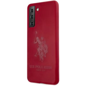 Husa pentru Samsung Galaxy S21+ 5G G996, U.S. Polo, Double Horse, Rosie USHCS21MSLHRTRE