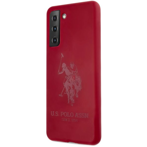Husa pentru Samsung Galaxy S21+ 5G G996, U.S. Polo, Double Horse, Rosie USHCS21MSLHRTRE