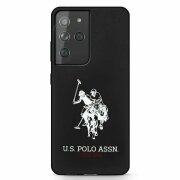 Husa pentru Samsung Galaxy S21 Ultra 5G G998, U.S. Polo, Big Horse, Neagra USHCS21LSLHRBK