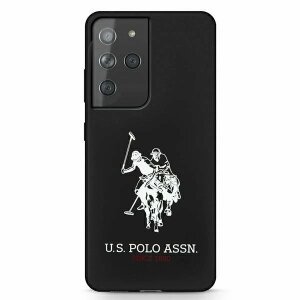 Husa pentru Samsung Galaxy S21 Ultra 5G G998, U.S. Polo, Big Horse, Neagra USHCS21LSLHRBK