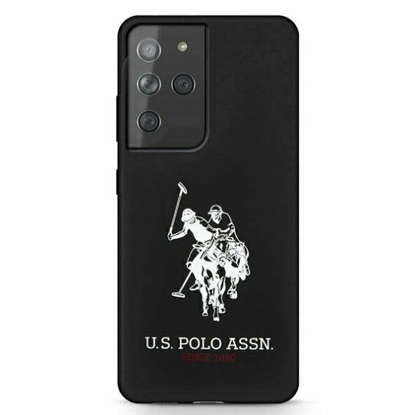 Husa pentru Samsung Galaxy S21 Ultra 5G G998, U.S. Polo, Big Horse, Neagra USHCS21LSLHRBK