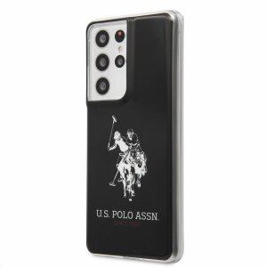Husa pentru Samsung Galaxy S21 Ultra 5G G998, U.S. Polo, Big Horse, Neagra USHCS21LTPUHRBK