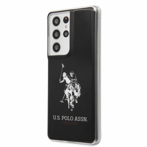 Husa pentru Samsung Galaxy S21 Ultra 5G G998, U.S. Polo, Big Horse, Neagra USHCS21LTPUHRBK