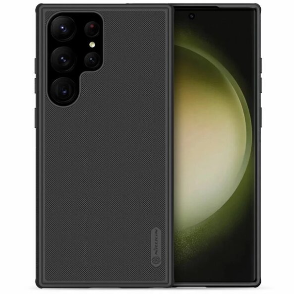 Husa pentru Samsung Galaxy S23 Ultra S918, Nillkin, Super Frosted Shield Pro, Neagra
